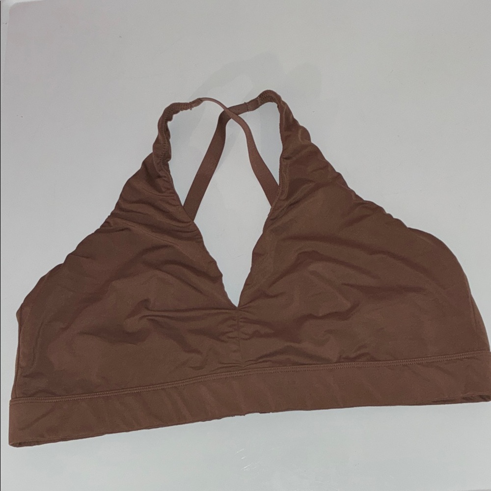 Elegant Brown Halter Bralette